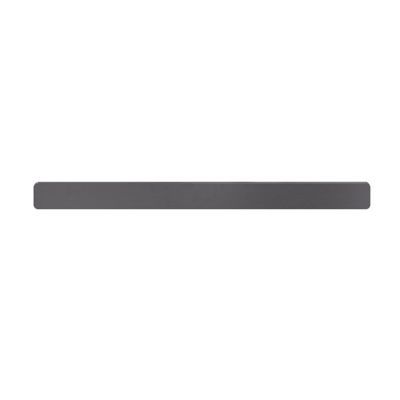 Poignée grise mate en acier GoodHome Atomia H. 2,3 x L. 29,3 x P. 2,05 cm vendue par 2
