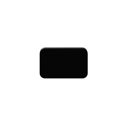 Poignée noire mate GoodHome Atomia H. 2,3 x L. 3,7 cm vendue par 2