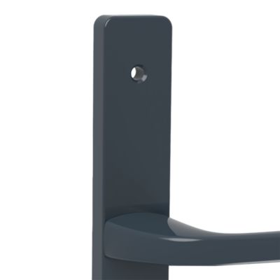 Poignée porte pvc Goodhome Servicio gris anthracite