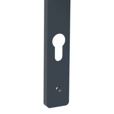 Poignée porte pvc Goodhome Servicio gris anthracite