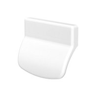 Poignée PVC blanc pour porte-balcon L.70mm