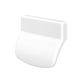 Poignée PVC blanc pour porte-balcon L.70mm