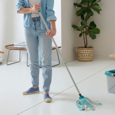 Poignée télescopique GoodHome plastique et acier L.1,5m