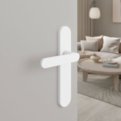 Poignée de porte blanche