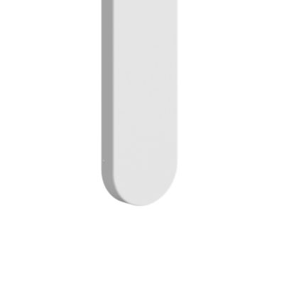 Poignées sur plaque aluminium et acier blanc mat entraxe 195 mm GoodHome Minzh