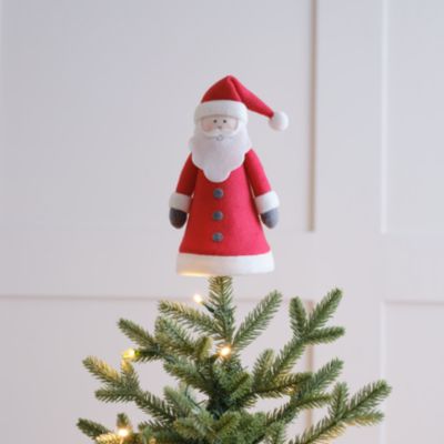 Pointe cimier pour sapin de Noël en père Noël x 22,5cm