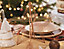 Pointe cimier pour sapin de Noël étoile en 3D l.22 x H.25,1 cm cuivré