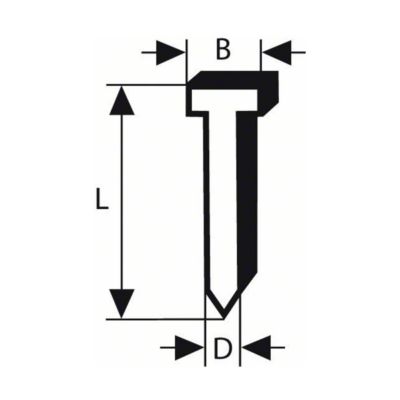 Pointe galvanisé pour cloueur - BOSCH Argent 35