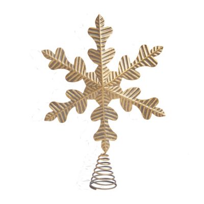 Pointe pour sapin de Noël flocon de neige antique l.18,4 x H.26,5 c