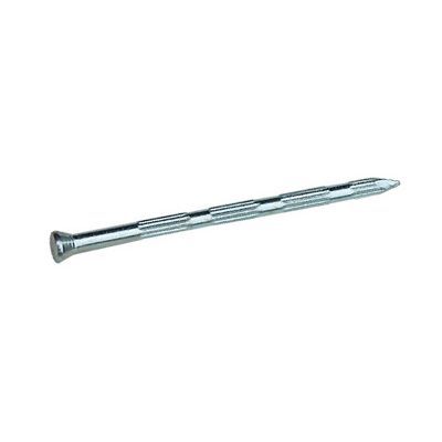 Pointe striée béton acier zingué Ø 2,7 x 40 mm