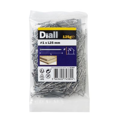 Pointes à placage en acier 1x25 - 125g