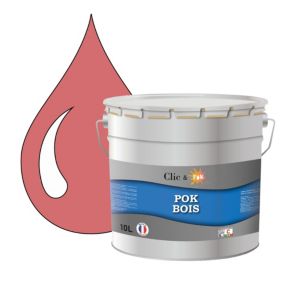 POK BOIS : Peinture de Finition Semi-Brillante Boiseries Extérieures - 10L - RAL 1014 - Ivoire - Clic & Pok
