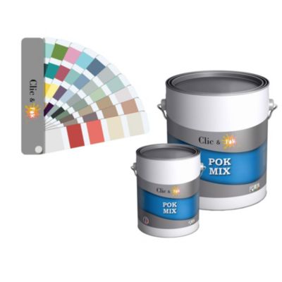 POK MIX : Peinture Meuble Satinée Multi-supports Intérieur - 3L - RAL 1004 - Jaune Or - Clic & Pok
