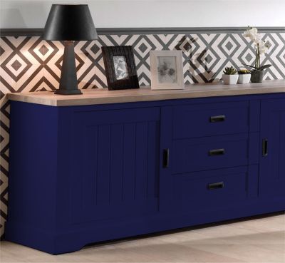 POK MIX : Peinture Meuble Satinée Multi-supports Intérieur - 3L - RAL 5002 - Bleu Outremer - Clic & Pok
