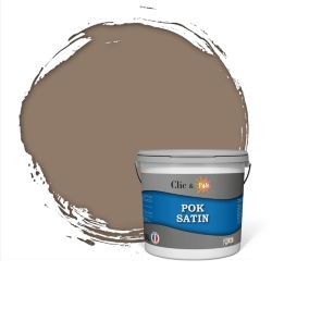 POK SATIN : Peinture Intérieure Satin Lessivable - Antilope d'Afrique - 25m² - 2,5L