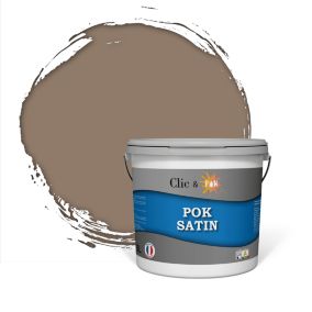POK SATIN : Peinture Intérieure Satin Lessivable - Antilope d'Afrique - 50m² - 5L