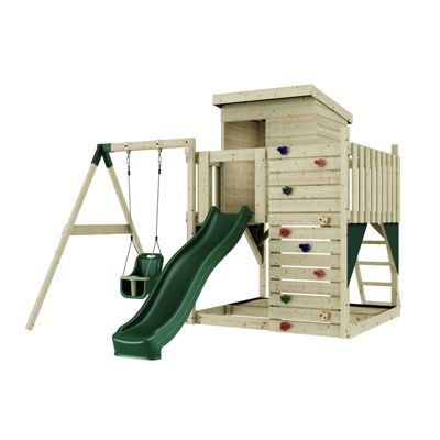 PolarPlay Tour de jeux Alma Aire de jeux portique bois avec balançoire ...