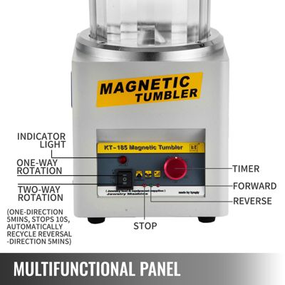 Polisseur bijoux magnétique 800g, machine rotative bidirectionnelle ...