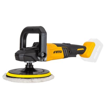 Polisseuse sans fil 20V Brushless Batterie lithium 4Ah + 2 Tampons de polissage Diam 180mm Chargeur VITO