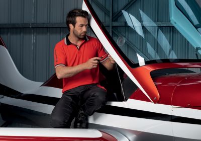 Polo de travail Facom Time mc rouge taille 5