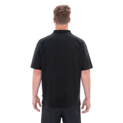 Polo noir Site taille L Coton et polyester