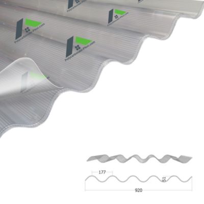 Polycarbonate Ondulé Alvéolaire 1580x920mm