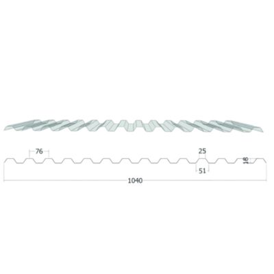 Polycarbonate Ondulé GRECA 3000x1040mm