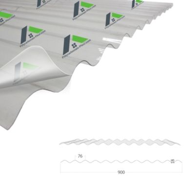 Polycarbonate Ondulé Petites Ondes 2000x900mm