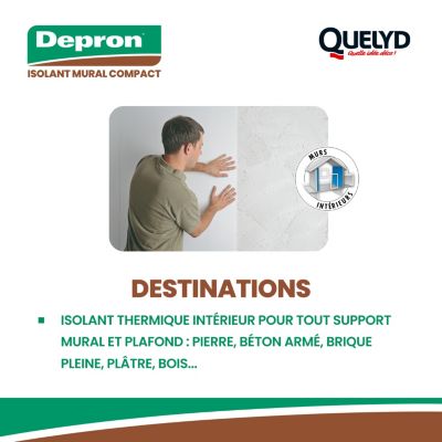 Polystyrène extrudé Quelyd Depron 100 x 100 cm, ép.6 mm (carton de 10 plaques de 1m²)