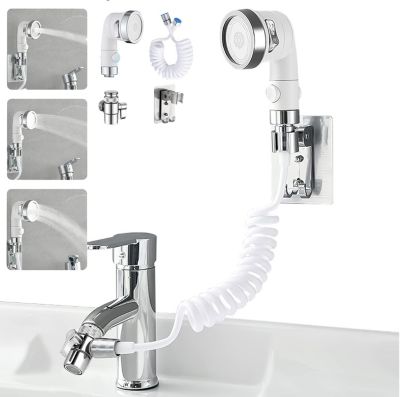 Pomme de douche 3modes avec tuyau rétractable 1,5m