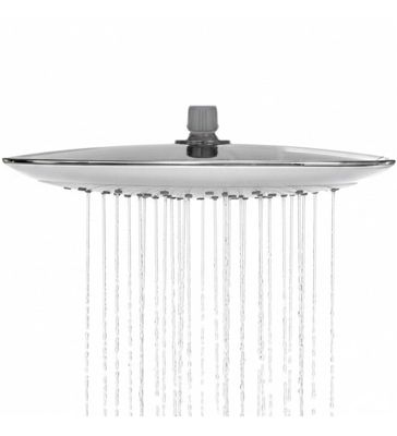 Pomme de Douche Carrée 25x25 cm 1 Jet Anti-Calcaire Économie d'Eau