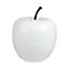 Pomme décorative grand modèle blanc