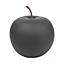 Pomme décorative grand modèle noir mat