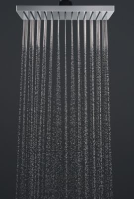 Pommeau de douche 1 jet, carré, chrome, Hansgrohe Vernis Blend