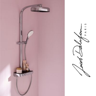 Pommeau de douche 3 jets JACOB DELAFON Metro signature chromé + flexible