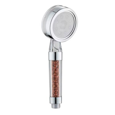 Pommeau de douche à billes filtrantes 1 jet, gris, plastique ABS MSV