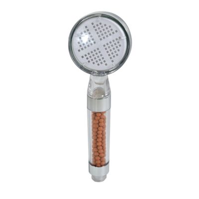 Pommeau de douche à billes filtrantes 1 jet, gris, plastique ABS MSV