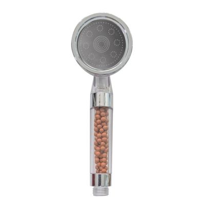 Pommeau de douche à billes filtrantes 1 jet, gris, plastique ABS MSV