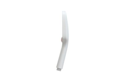 Pommeau de douche Douchette à main angulaire design anti-calcaire, 3 types de jet, 10,7x25,9cm, HB152E, Blanc / Rose mat