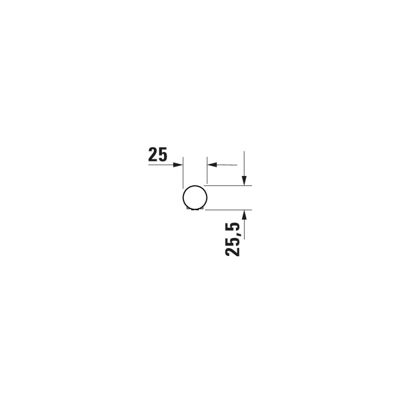 Pommeau de douche DURAVIT Universal MinusFlow 2,5 cm chromé