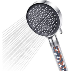 Pommeau de Douche economie deau, pommeau de douche haute pression avec 6 modes de jet, pommeau de douche anti calcaire, Chromés 8