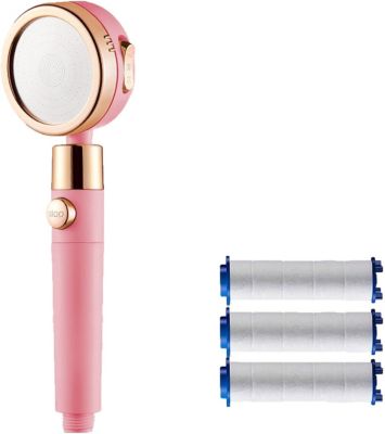 Pommeau de Douche Economie Deau Pommeau Douche Anti Calcaire Haute Pression Douchette Douche Salle de Bain avec 3 + 1