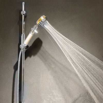 Pommeau de douche filtrant 1 jet, gris, plastique ABS MSV