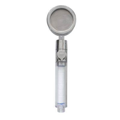 Pommeau de douche filtrant 1 jet, gris, plastique ABS MSV