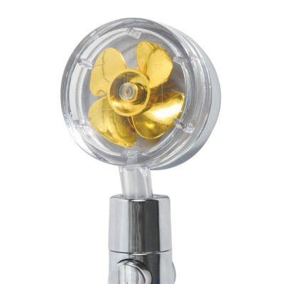 Pommeau de douche filtrant 1 jet, gris, plastique ABS MSV