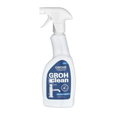 Pommeau de douche GROHE Quickfix Vitalio Start 100 3 jets avec barre et flexible + nettoyant GrohClean