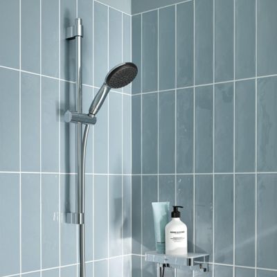 Pommeau de douche GROHE Quickfix Vitalio Start 110 2 jets avec barre + nettoyant GrohClean