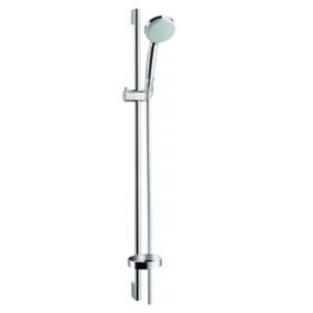 Pommeau de douche HANSGROHE Croma 100 EcoSmart Vario barre 90 cm et porte-savon chromé