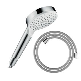 Pommeau de douche HANSGROHE Crometta + Flexible Designflex 160 cm chromé