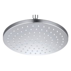 Pommeau de douche rond Ø25 cm, chrome, GoodHome Cavally
